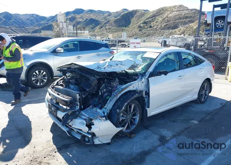 2019 Honda Civic Ex-L z USA, uszkodzony, nr VIN JHMFC1F73KX000966